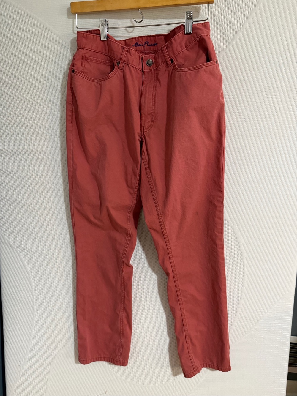 Alan Flusser Men’s Slim Straight Jeans in Rust